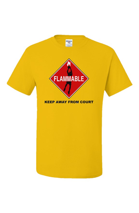 FLAMMABLE Dri-Power Yellow T-Shirt
