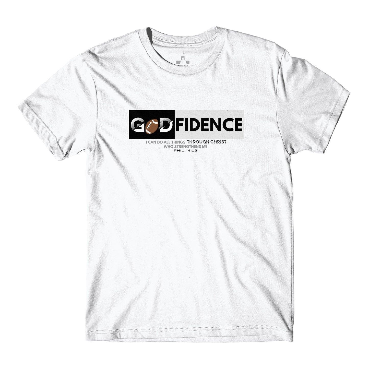Godfidence - Football - T-Shirt - White