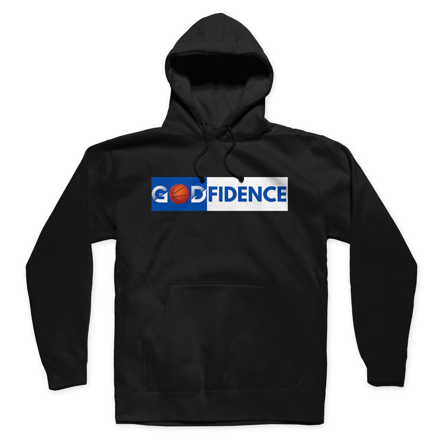 Godfidence Front & Back - Basketball - Hoodie - Black