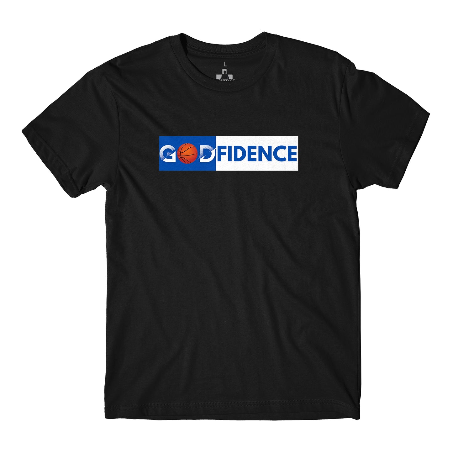 Godfidence Front & Back - Basketball - T-Shirt - Black