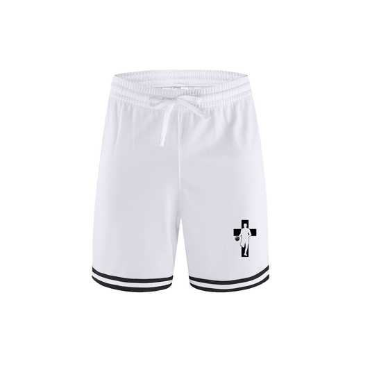 Classic Stripe Trim Basketball Shorts