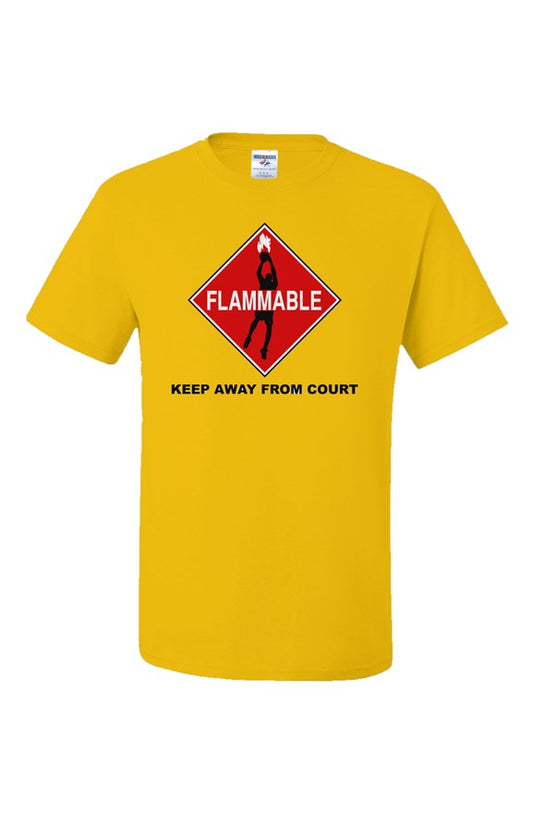 FLAMMABLE Dri-Power Yellow T-Shirt