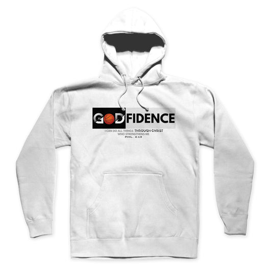 Godfidence - Basketball - Hoodie - White