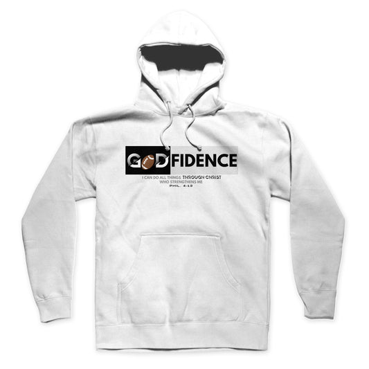 Godfidence - Football - Hoodie - White